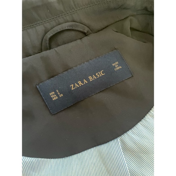 Zara Navy Blue Trench Coat - Picture 7 of 7